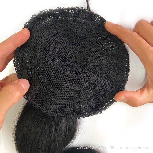 Different Color Lantern Bubble Fishtail Braids Ponytail for Women Drawstring Hair Accessories Fashion Synthetic Ponytails
